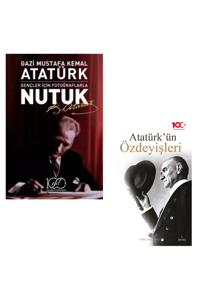 TÜRKİYE İŞ BANKASI KÜLTÜR YAYINLARI Nutuk - Atatürk'ün Özdeyişleri 2 Kitap Set