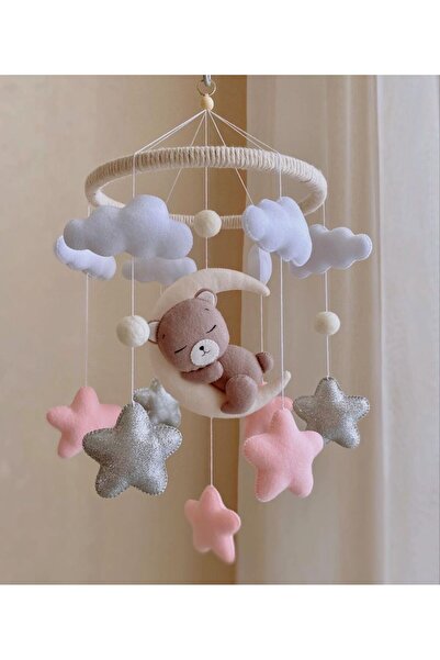 FN Bebek Odası (MÜZİKLİ) Beşik Dönencesi Beşik Yanı Süsü Bebek Odası Dekorasy...