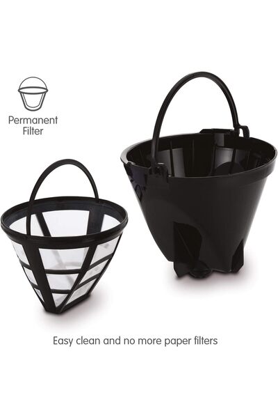 morphy richards Donatılmış Filtre Kahve Makinesi Dolgun Lezzet için Üzerine Dökme Teknolojisi, Cam