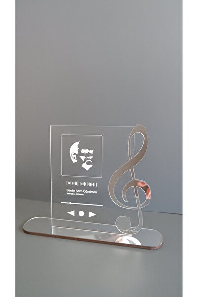 şeyma lazer Öğretmenler Gününe Özel Sol Anahtarı Detaylı Dekoratif Obje