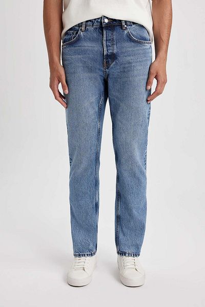 DeFacto Wiser Wash - Straight Fit Regular Waist Tube Leg Jean Trousers B2574ax23au
