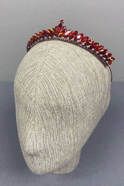 Hobigram Red Thin Ilayda Model Henna and Bridal Crown – Crown, Crystal Stone, Stylish Model, Bridal Crown – Crown – Crown