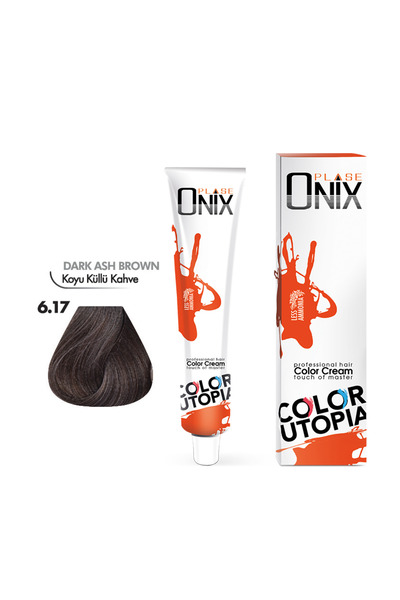 onix Saç boyası 6.17- Koyu küllü kahve 60 ml