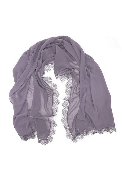 nazipek Embroidered Chiffon Lace Lilac Mevlüt Cloth Prayer Cloth Mevlit 165x75 Cm
