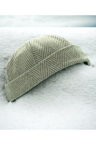 Shopiolog Unisex Short Wool Kipa Docker Beret