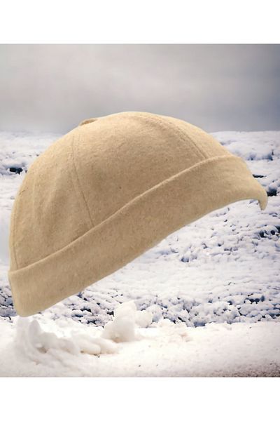Shopiolog Unisex Short Wool Kipa Docker Beret