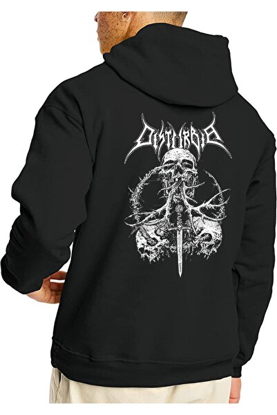 ZEMLİYA Unisex μαύρο φούτερ με στάμπα