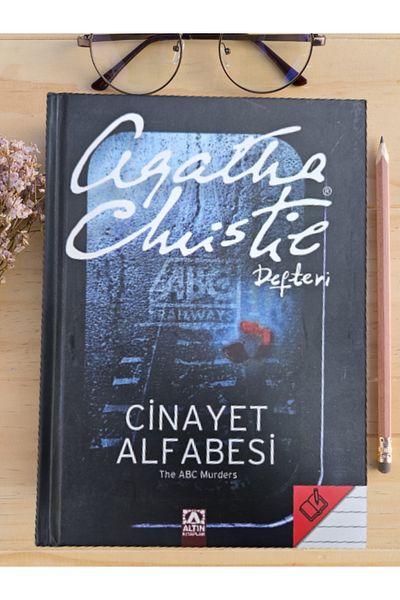 Altın Kitaplar Agatha Christie Hard Cover Notebook Murder Alphabet Series