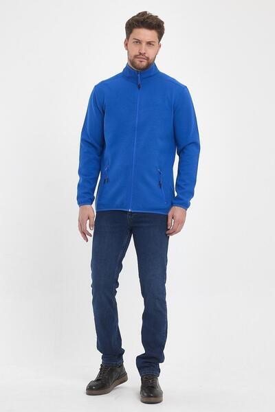 ENQUE Чоловічий зимовий кардиган з коміром, великим розміром та застібкою-блискавкою