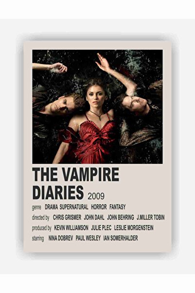 fırsatlar diyarı The Vampire Diaries Dizi Duvar Posteri - Kalın Kağıt - Çerçevesiz