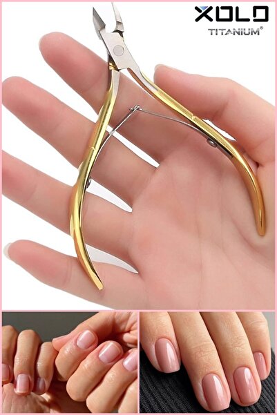 xolo Metalik Sarı Pens Cobalt İnce Ağız Profesyonel Manikür Bileyli Et Kesim ...