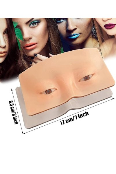 SPECİAL 4 YOU Makyaj Eğitim 5d Yüz - Makeup Pratik Derisi - Gerçekçi Yüz Tasarımı - Micropeeling Uyumlu