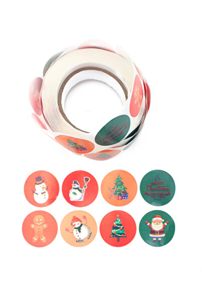 Lora Wedding 2.5cm 400 Pieces of Gift Package Stickers with 8 Different Figur...