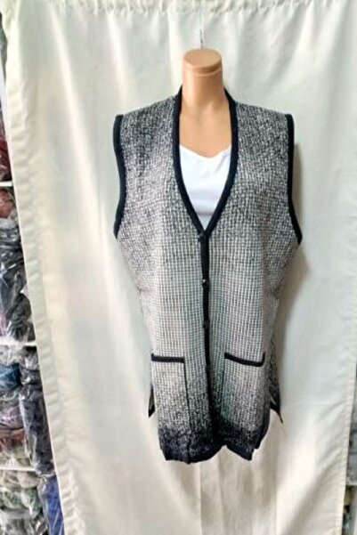 Tuğra MOTHER'S VEST LARGE 1 PIECE NAVY BLUE CREAMED FIVE BUTTONS QUALITY USED STYLISH LOVELY