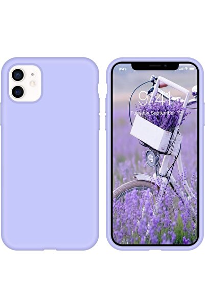 izzytech حافظة هاتف آيفون 11 حافظة هاتف سيليكون سائل سيليكون ناعم جل مطاطي مض...