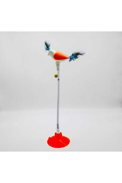 TİNEKE SPRING BIRD CAT TOY with Suction Cup PINK 1 PIECE