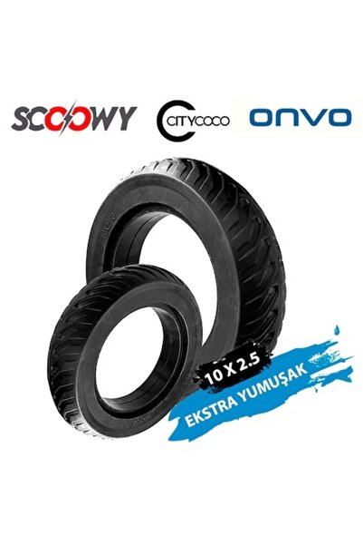 SARİSSA BİSİKLET Scoowy-Onvo-Citycoco T4 10 x 2.5 Elektrikli Scooter Dolgu Lastik