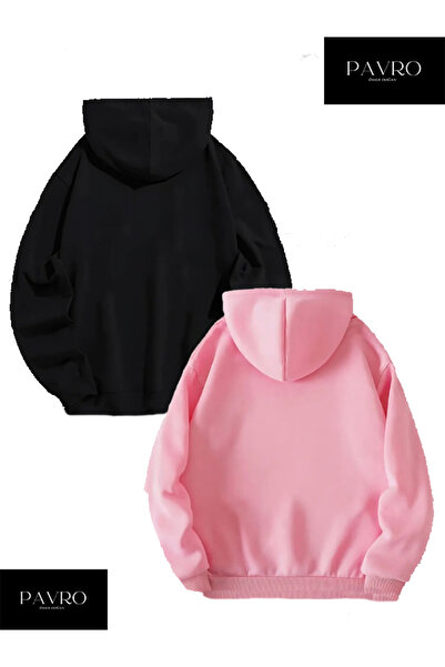 PAVRO Φούτερ με κουκούλα Dear Couple Combinations Spider Designed 2 Pack