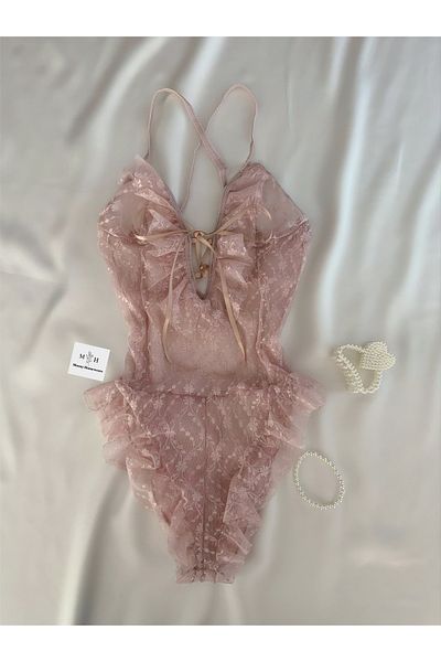 MH Moony Homewears Salopetă sexy pudră
