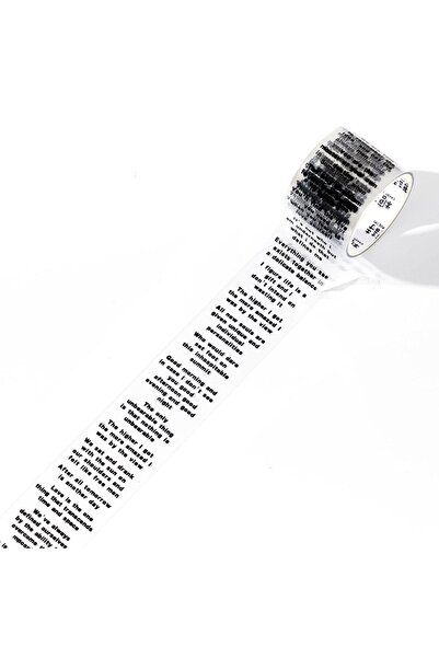 Onwize 2 Metre Scrapbook Ingilizce Yazı Pet Rulo