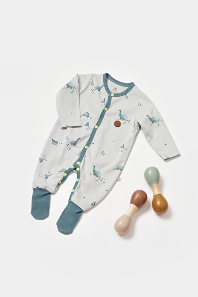 Bibaby My Little Dinosaur Çoraptolon Yenidoğan Bebek Tulumu