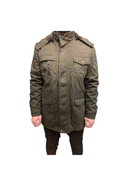 Staff PREMİUM STAFF KAPŞONLU KIŞLIK İÇİ YÜNLÜ MONT