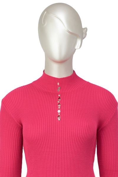 Oppland Iarnă pentru femei, iarnă, elegant, cu jumătate de guler, îmbrăcat în lycra, tricotaje tricotate, pulover Badi pe piept
