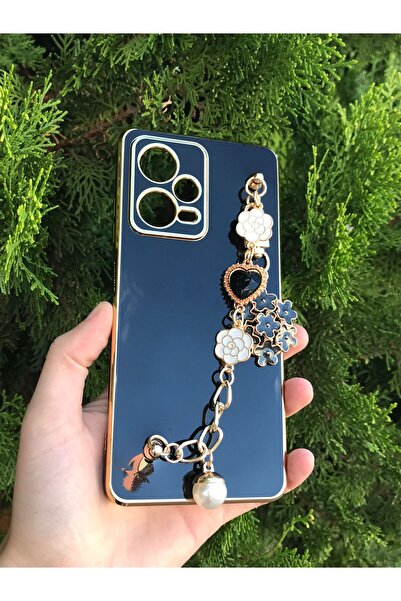 Aksesuarda Moda XIAOMI Redmi Note 12 PRO PLUS Uyumlu Çiçekli Taşlı Incili El ...