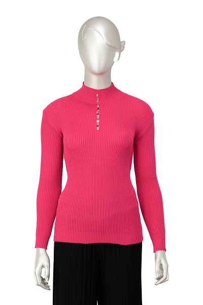Oppland Iarnă pentru femei, iarnă, elegant, cu jumătate de guler, îmbrăcat în lycra, tricotaje tricotate, pulover Badi pe piept