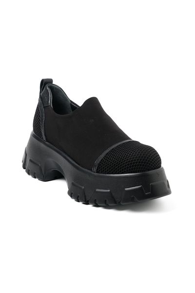 John May Women's Casual Shoes Gtn-5838 John May Black Stretch