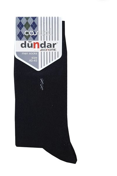 Dündar KO - 003 Men's Seasonal Socks 40-45 Anthracite Black Gray Brown 12 Pieces