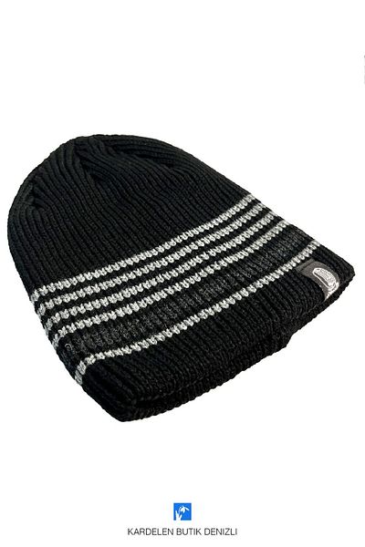 Kardelen Butik Denizli Comfortable and Warm, Patterned, Non-Foldable, Cut-Out Beret (For Women and Men)