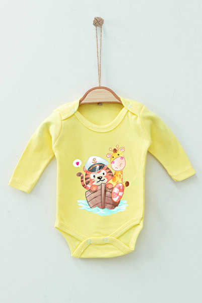 ADABEBEK سالوبيت للأطفال بأكمام طويلة مصنوع من القطن العضوي 100% على شكل قطة ...