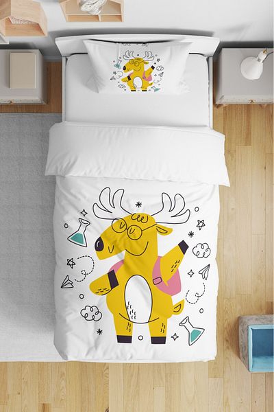 Viya Store Ranforce Series Baby Bedding Set - Bilgin Geyik BNT2024-05
