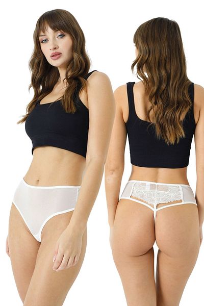 Özlem & Donex Γυναικεία κιλότα από ύφασμα από τούλι Fancy Bato Model με λεπτομέρεια δαντέλας στην πλάτη