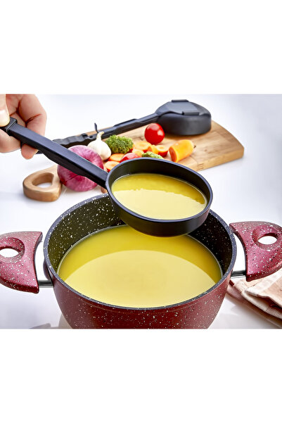 ÖzSa Home 9 Piece Fireproof Non-Stick Teflon Serving Set Ladle Beater Serving Tongs Plastic Serving Set