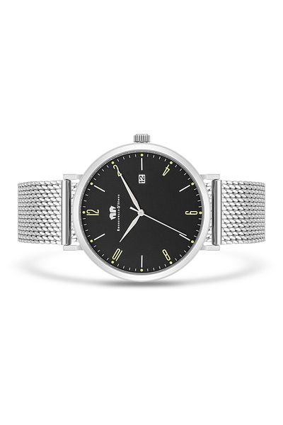 Rhodenwald & Söhne Quarzuhr Herren Quarzuhr silber Edelstahl silber