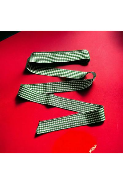 BukiroAtelier 2-2 Meters Woven Gingham and Plaid Ribbon
