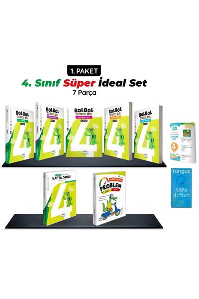 öğretmen evde 4. Sınıf Süper İdeal Set–7 Parça–Öğretmen Evde Yayınları (2023-...