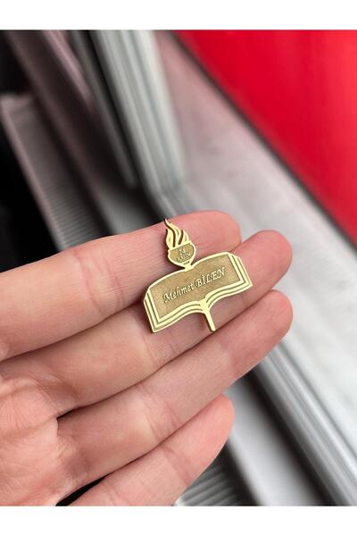 Gümüşistan 14 Ayar Altın Kaplama Ahşap Kutulu Kişiye Özel Öğretmenler Günü Ya...