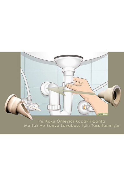 Genel Markalar 3 Lü Lavabo Koku Haşere Giderici Çekvalflı Adaptör Conta Koku ...