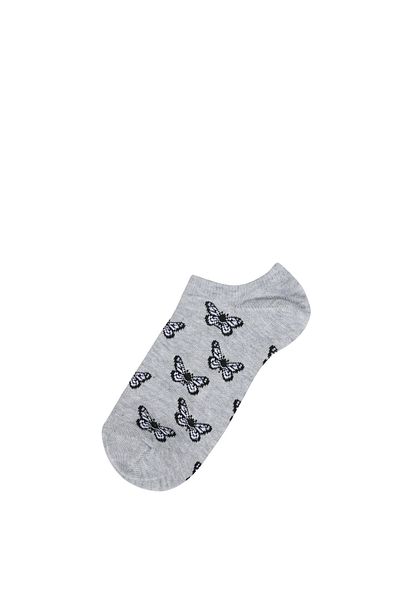 Colin's Gray Printed Women's Socks