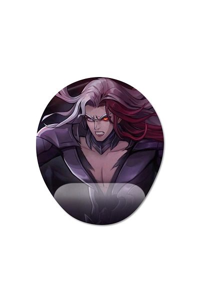 Pixxa Mobile Legends - موديل لوحة ماوس Arlott مع دعم للمعصم - 4 بيضاوي