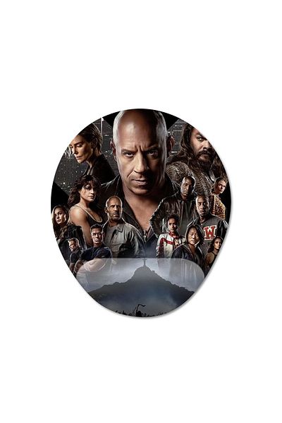 Pixxa موديل Fast and Furious 10 - لوحة ماوس Fast and Furious 10 مع مسند للمعصم - بيضاوية واحدة