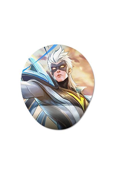 Pixxa Mobile Legends - موديل لوحة ماوس مدعمة للمعصم - 2 بيضاوي