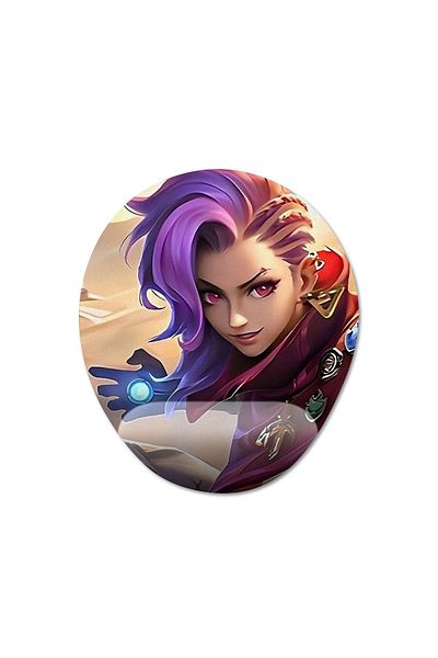 Pixxa Mobile Legends - موديل لوحة ماوس Ixia بمساعدة المعصم - بيضاوي واحد