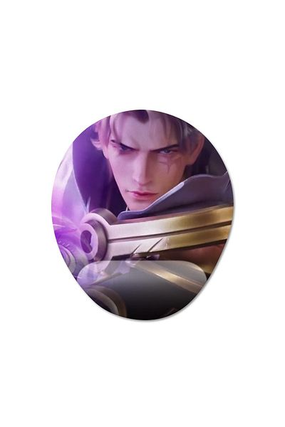 Pixxa Mobile Legends - موديل لوحة ماوس نولان مع مسند للمعصم - 2 بيضاوي