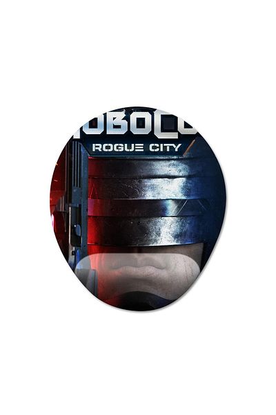 Pixxa RoboCop: موديل لوحة ماوس بمساعدة المعصم من Rogue City - 2 بيضاوي