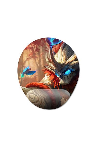Pixxa Mobile Legends - موديل لوحة ماوس بيليريك مع دعم للمعصم - 2 بيضاوي