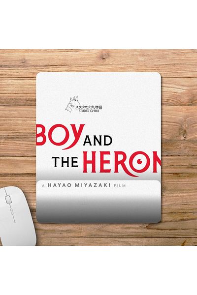 Pixxa The Boy and the Heron - كيف تعيش؟- موديل لوحة ماوس ستوديو جيبلي مع مسند للمعصم - 2